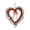 Glitzhome® 17" Lighted Valentine's Berry Heart Wreath